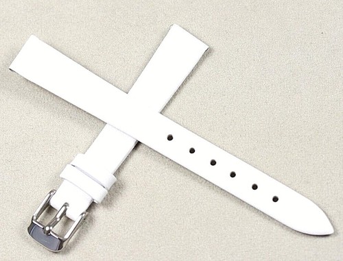 White watch strap smooth - white,